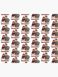 Adrian Ring, and Cassie with Baby Otis! Adrian's Undead Diary logo Duvet  Cover