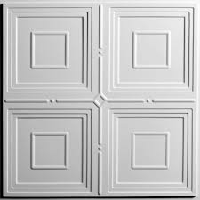 20 stunning basement ceiling ideas are completely overrated #basementceiling tags: Ceilume Jackson White 2 Ft X 2 Ft Lay In Or Glue Up Ceiling Panel Case Of 6 V3 Jck 22wto 6 The Home Depot In 2020 Basement Ceiling Ceiling Panels Ceiling Tiles