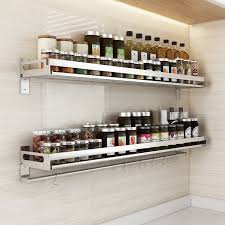 The wall mounted metal kitchen shelves will make you convenient because you are going to get things at hand easier. Usd 26 91 304 Stainless Steel Non Perforated Kitchen Shelf Wall Mounted Wall Mounted Shelf Seasoning Storage Supplies Household Daquan Wholesale From China Online Shopping Buy Asian Products Online From The Best Shoping Agent