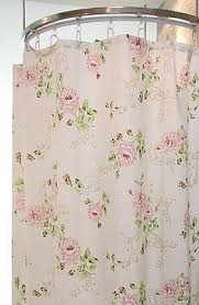 Charming Pink Garden Rose Shower Curtain Style A Shabby Chic Bathroom Pink Shower Curtains Rose Shower Curtain