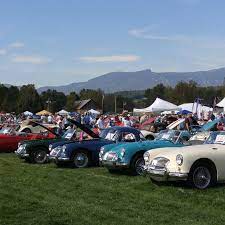 Getting Color Ideas For The Next Mga Roadster And Coupe At The Britishinvasioncarshow In Stowe Vt Britishmotoring Brit British Cars Car Show Monster Trucks