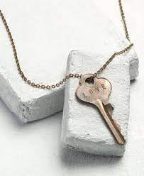 Classic Key Necklace In 2021 Custom Jewelry Necklaces Personalized Key Necklace Personalized Charm Necklace