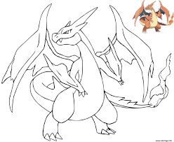 Vous pouvez imprimer votre coloriage pokémon dracaufeu et son feu grâce au bouton d'impression à droite ou en bas de l'image ou bien le télécharger. Coloriage Dracaufeu Y Pokemon Avec Dessin Modele Dessin Dracaufeu A Imprimer