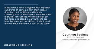 Stendhal's syndrome and psychiatric nosography. Shearman Sterling On Twitter Courtney Eddings Be Seen Co Chair And Director Of Marketing Operations Shares Her Thoughts On Impostor Syndrome During Our Global Inclusion Network Conference Session You Belong Here How