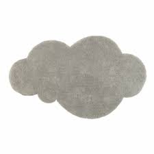 Grijs Kortharig Wollen Tapijt Wolken 125 X 200 Cm Tapis Nuage Tapis Nuage Gris Nuages Gris