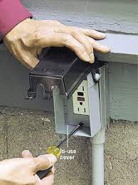 Whether You Re Stringing Lights Or Powering A Leaf Blower There S A Need For Outdoor Power We Ll Show Y Home Electrical Wiring Diy Electrical Diy Home Repair