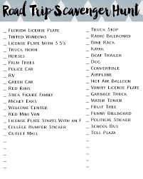 Road Trip Scavenger Hunt Free Road Trip Printables Road Trip Scavenger Hunt Road Trip Printables