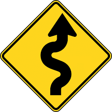 Black And Yellow Signs From Around The World Winding Road Color Clipart Etc Road Signs Usa Traffic Signs Winding Road