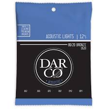 Darco D520 80 20 Bronze Acoustic Guitar Strings Light 12 54