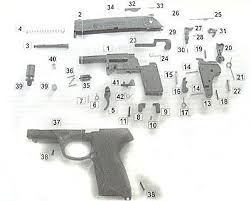 Le p4 est diponible en version intégralement noire ou avec culasse nickelée. Spares For Gun Kit Blanks Bruni P4 Caliber 8 Mm Delfiero S R L