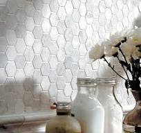 Avenza Honed Hexagon 2 Marble Mosaic 10 3/8x12