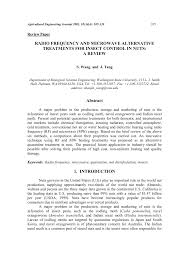 For best results, play this recording through a device capable of emitting high frequency sound such as a smartphone. Pdf Radio Frequency And Microwave Alternative Treatments For Insect Control In Nuts A Review