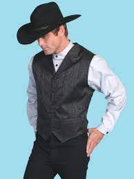 Shop mens western boots, clothes, and accessories. Scully Mens Black Satin Print Notch Formal Western Vest Western Vest Mens Western Vest Western Wear