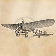 Vintage Plane Illustration Printable 1900s Aircraft Antique Print Steampunk Planes Instant Download Clip Art Retro Black White Drawing Zs Vintage Planes Art Terms Spiral Art