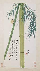 bamboo and sparrow chen shuren 1883 1948 ink and color on paper painting art chinese painting