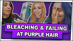 See more ideas about bleached hair, hair, womens hairstyles. Bleaching My Hair With Directions Hair Lightening Kit 40 Vol Going For Purple Hair But Failing Youtube