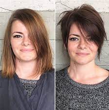 fabelhafte frisuren rundes gesicht vorher nachher rundes gesicht frisuren rundes gesicht damen kurzhaarschnitt