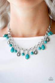 Becoming a paparazzi jewelry consultant could be your backstage party pass! Welcome To Bedrock Blue Paparazzi Necklace Carolina Bling Boss