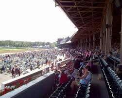 saratoga racetrack looking down the grandstand mapio net