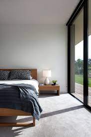Interior design modern grey carpet bedroom. A Wood And Glass Holiday House In Australia Design Milk Grey Carpet Bedroom Bedroom Interior Bedroom Carpet