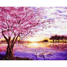 Acrylic painting canvas canvas art diy painting tree painting easy blossom trees cherry blossoms cherry blossom painting tree art art drawings. Diy Painting By Numbers Cherry Blossoms Tree Paint By Numbers Acrylic Paint On Canvas Drawing Coloring Canvas Unframed Np 128 Diy Painting Painting Diyblossom Tree Painting Aliexpress