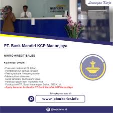 Jangkau informasi se indonesia dan pasang pekerjaan gratis disini. Loker Pt Bank Mandiri Kcp Manonjaya Tasikmalaya Terbaru Bulan September 2019 Lowongan Kerja Terbaru Tahun 2020 Informasi Rekrutmen Cpns Pppk 2020