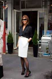 Black And White Fashion Style Pin By Stylewithclass On Parisian Chic Pencil Skirt White Fashion Style