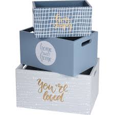 We have specialists all over the world who are happy to assist you. Aufbewahrungsboxen Holz Blau Home Styling Collection Kaufen Bei Emako Gmbh