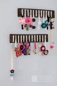 Tinkerwiththis Hanging Around A Headband Holder Baby Clothes Organization Diy Baby Stuff Headband Holder