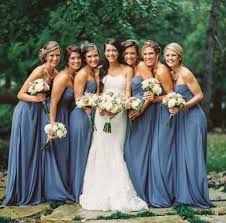 This Gown Is Timeless Elegant And Takes Draping To A Whole New Level Plus That Blue Is Just So F Bridesmaid Wedding Bridesmaid Dresses Beautiful Bridesmaids