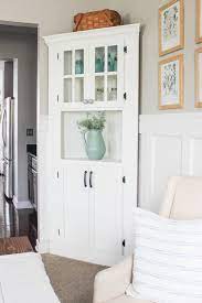 Diy Farmhouse Corner Cabinet Corner Cabinet Dining Room Dining Room Corner Dining Room Cabinet