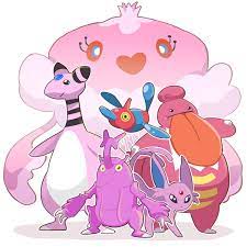 My Pink Pokemon Team By Montiray On Deviantart Pokemon Teams Pokemon Disney Characters