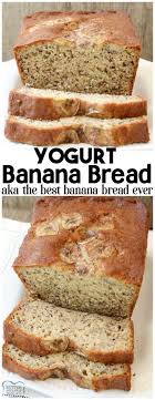 Yogurt Banana Bread Replace Oil With Applesauce 3 Bananas Not 2 Replaced Banana Yogurt With Yogurt Banana Bread Best Banana Bread Greek Yogurt Banana Bread