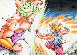 Dragon ball z goku vs broly drawing. Goku Vs Broly Dragon Ball Z Fan Art 26880954 Fanpop