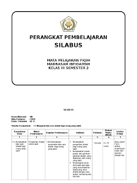 Langsung saja jika membutuhkna dibawah link tautan sudah kami sediakan. Silabus Fiqih Kelas 3 Smt 2