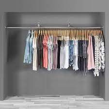 Import quality wardrobe hanging rail supplied by experienced manufacturers at global sources. 2 M Tube Wardrobe Alcove Chrome Tube Hanging Rail Kit 1 X Wall Fix Support Arm And 2 X Wall Sockets Clothing Wardrobe Storage Laundry Storage Organisation Southessexcourt Com