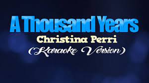 Karaoke band · single · 2011 · 1 songs. A Thousand Years Christina Perri Karaoke Version Youtube
