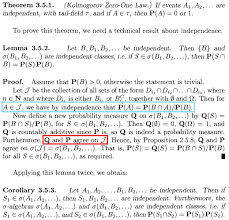 Financial laws around the world can vary from those found in the u.s. Questions On Kolmogorov Zero One Law Proof In Rosenthal Mathematics Stack Exchange