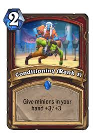 Forest guide isn't going to win many games with its 1/6 body, but the ability on it is. Conditioning Rank 3 Cards Hearthstone