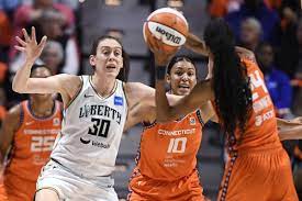 Breanna Stewart scores 25, Liberty beat Sun 92-81 to take 2-1 lead in WNBA  semifinal series | AP News
