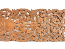 Check spelling or type a new query. Tropical Floral Carved Wood Bed Headboard