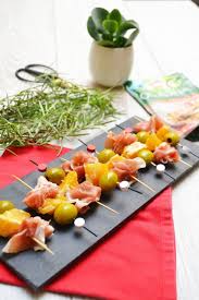 Brochettes De Jambon De Parme D Olives Et D Orange Envie D Apero Jambon De Parme La Tapenade Brochette