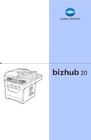 Download konica minolta bizhub c360 at common sense business solutions. Konica Minolta Bizhub 20 User Manual