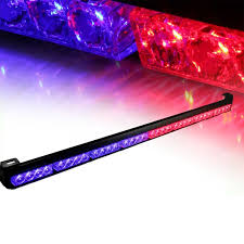 Xprite Red Blue 35 5 32 Led Traffic Advisor Strobe Light Bar Kit Walmart Com Walmart Com