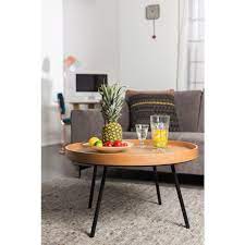 zuiver oak tray salontafel o 78 cm salontafel koffietafel salontafeltjes versieren