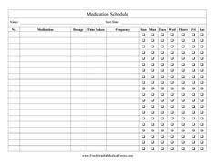 keep track of how much medication to take and the time and