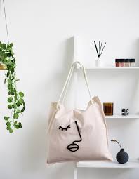 This tote bag is full of color, but you could switch up the design to fit any personality! Easy Diy Tote Bag Design