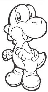 No wonder kids would like to fill these free drawings of yoshi with green red blue and yellow colors. Yoshi Coloring 3 Cartoon Coloring Pages Mario Coloring Pages Coloring Books
