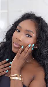 Beautiful Tiffany blue nails for gorgeous @chalynnmonee , __, • Book your  appointment with us 💅, • Mani & Pedi (same time service) , • House calls  available , 📍WEST LA, 📍STUDIO CITY, 📲 +1 (213) ...