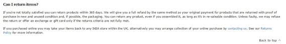 You also can't return gift cards to ikea. Return And Refund Laws In The Eu Termsfeed